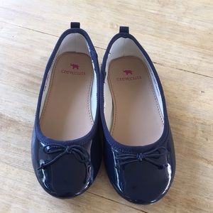 J Crew Kids size 11 navy blue ballet flat
